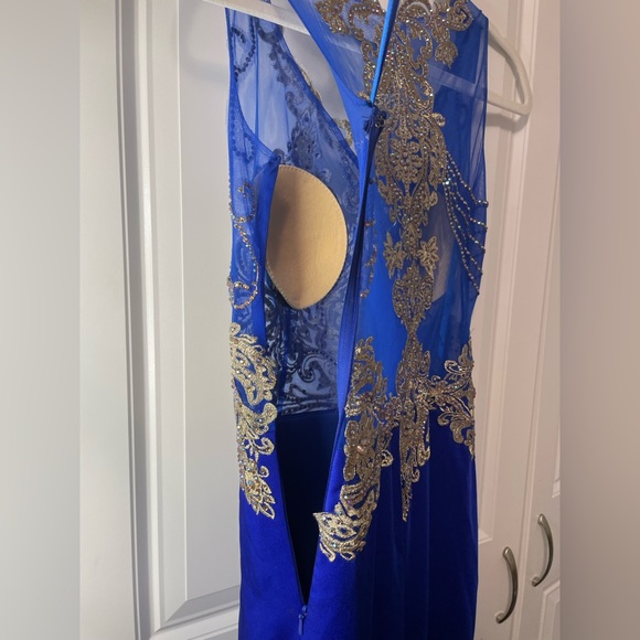 SP Navy Blue Prom Dress - Picture 3 of 4